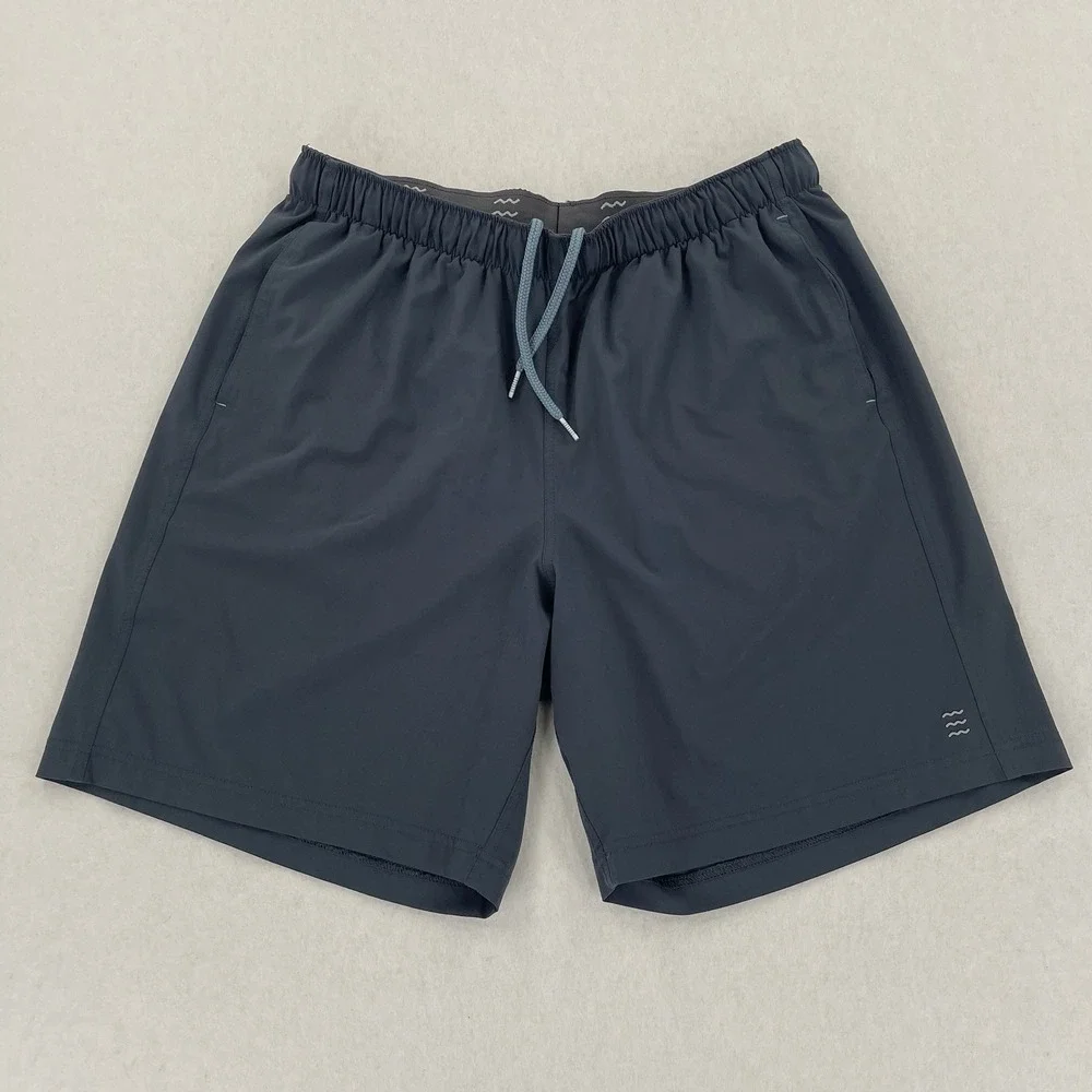 Free Fly Shorts Mens Large Blue Breeze Active Stretch Casual Performance Gym